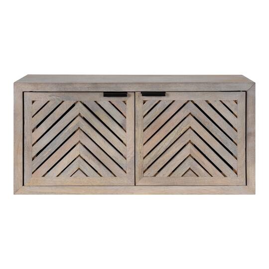 Kate and Laurel Mezzeta Decorative Wood Wall Cabinet